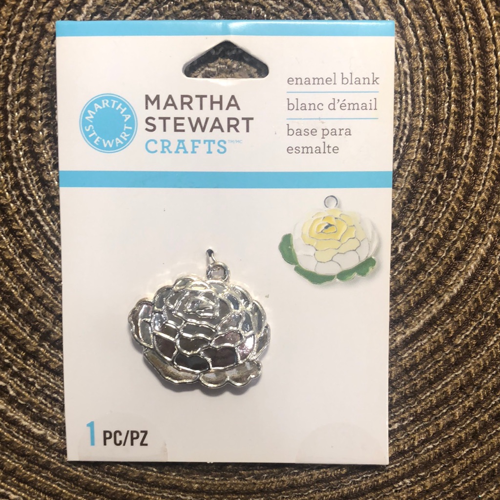 Martha Stewart Enamel Blank Cabbage Rose